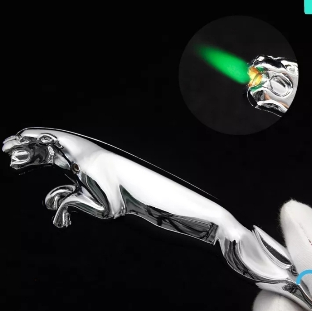 Copy - Collectible Jaguar Looking Emblem Torch